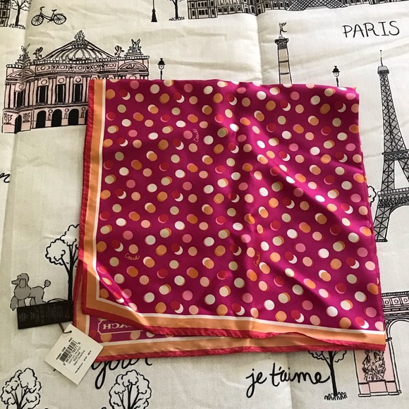 Coach Accessories - NWT Silk coach scarf.